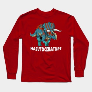 Nasutoceratops Dinosaur Design Long Sleeve T-Shirt